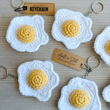 Fried Egg Keychain