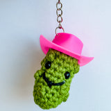 Yeehaw Pickle Keychain