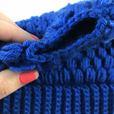 Solid Color Messy Bun Beanie