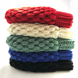 Solid Color Messy Bun Beanie