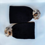 Black Leopard Beanie