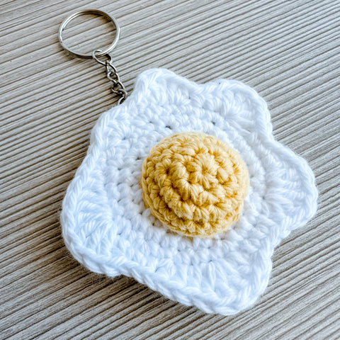 Fried Egg Keychain