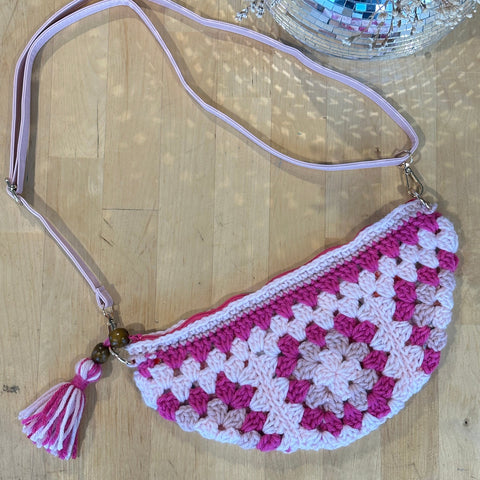 Pink Peony Crossbody