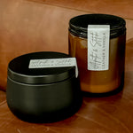Leather & Vanilla Soy Candle