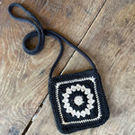 Black & Beige Rustic Crossbody