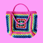 Colorful Granny Square Tote Bag