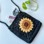 Black Sunflower Bag