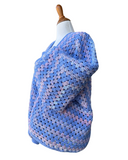 Cotton Candy Clouds Hexagon Cardigan