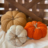 Knit Pumpkins - Set of 3