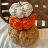 Knit Pumpkins - Set of 3